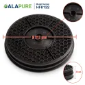 Filtro al carbone Alapure compatibile con Zanussi MCFE50 / EFF57F
