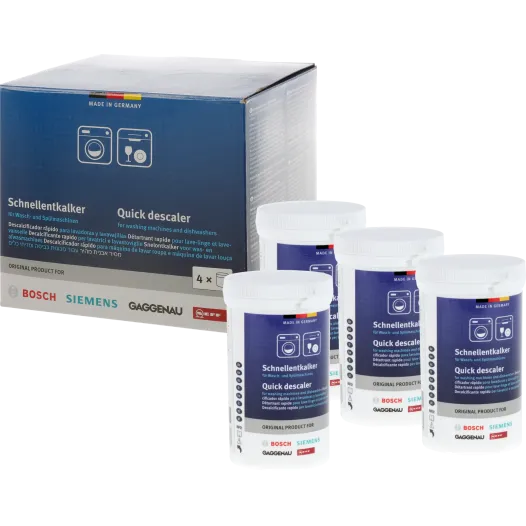 Decalcificante Bosch 00312331 adatto per lavastoviglie e lavatrici (4 x 250 grammi)
