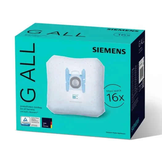 Sacchetti per aspirapolvere Siemens PowerProtect tipo G ALL (16 pezzi)