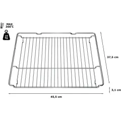 Griglia per cottura al forno e arrosto Alapure, compatibile con i forni Bosch 00577170