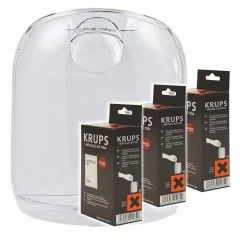 Set di manutenzione Krups per macchina da caffè: serbatoio dell’acqua + 3 kit di decalcificazione MS-623472