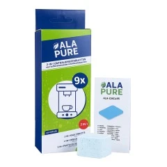 Pastiglie anticalcare Alapure 2 in 1 adatte per Siemens 00312440 / 00312290 / TZ80032A / 00312445 / Serie EQ (9x40 g)