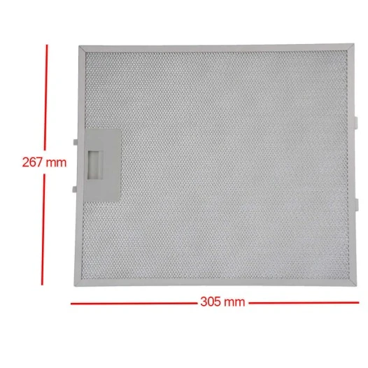 Filtro metallico Alapure compatibile con Pelgrim 496904 305x267 mm