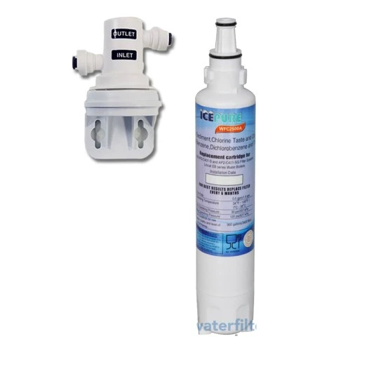 Filtro per l'acqua Icepure WFC2500A e testina filtrante per AP2-C401-G
