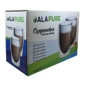 Bicchieri termici a doppia parete Alapure per cappuccino ALA-GLS31