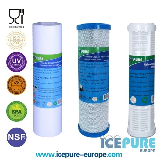 Set di filtri per l'acqua lavabili