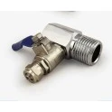 Prolunga per rubinetto da 3/8 di pollice con rubinetto a sfera e tubo flessibile da 3/8