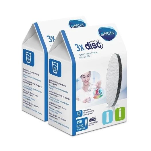 Set di filtri per l'acqua BRITA MicroDisc - confezione da 6 (filtra i PFAS)