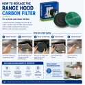 Filtro al carbone Alapure compatibile con Siemens 11006483 (2 pz.)