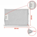 Filtro metallico Bosch 362380 / 00362380 320x220 mm