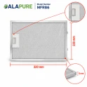 Filtro metallico Alapure compatibile con Bosch 362380 / 00362380 320x220 mm