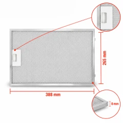 Filtro metallico Junker 742967 / 00742967 388x265x8 mm
