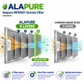 Filtro metallico Alapure compatibile con Novy 563-8045 / 6830020 308x148 mm