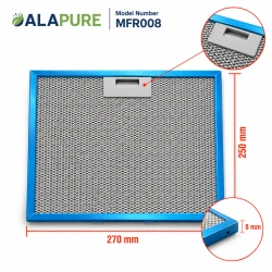 Filtro metallico Alapure compatibile con Inventum 40600900005 270x250 mm