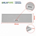 Filtro metallico Alapure compatibile con Electrolux 4055380804 470x169x9 mm