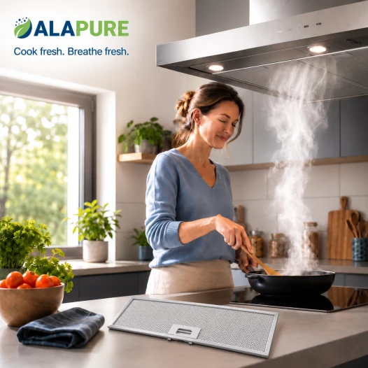 Filtro metallico Alapure compatibile con Electrolux 4055380804 470x169x9 mm