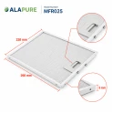 Filtro metallico Alapure compatibile con Electrolux 4055468278 298x238 mm