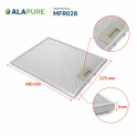 Filtro metallico Alapure compatibile con Inventum 40600909001 340x275 mm