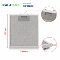 Filtro metallico Alapure compatibile con Klarstein 10034872 230x257 mm