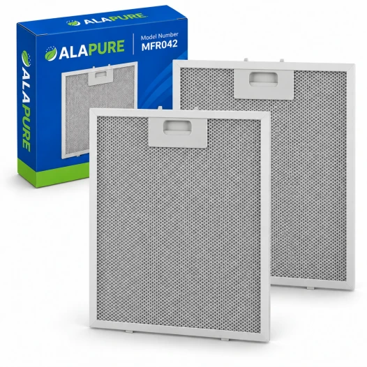 Filtro metallico Alapure compatibile con Klarstein 10032224 258x318 mm (2 pz.)