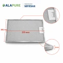 Alapure MFR944 compatibile con il filtro metallico Miele 8270321 375x280,5x9