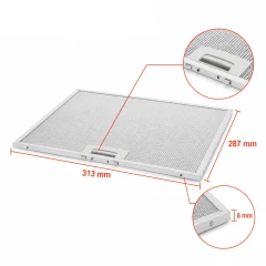 Filtro metallico Neff 672373 / 00672373 313x287x8 mm