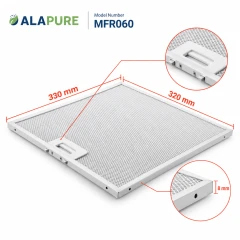 Filtro metallico Alapure compatibile con Siemens 362381 / 00362381 320x330 mm