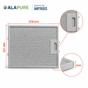 Filtro metallico Alapure compatibile con AEG 4055101671 280x230x8 mm