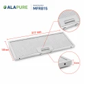 Filtro metallico Alapure compatibile con Neff 11004995 317x159x8 mm