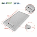 Filtro metallico Alapure compatibile con Bosch 11022472 382x192x8 mm