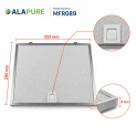 Filtro metallico Alapure compatibile con IKEA 4055366613 333x295x8 mm