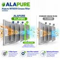 Filtro metallico Alapure adatto per Zanussi 80875677 395x155 mm