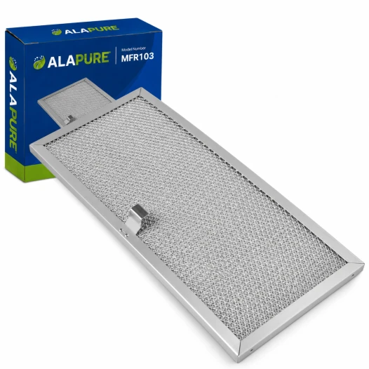 Filtro metallico Alapure compatibile con Novy 563-8020A / 609014 387x153x10 mm