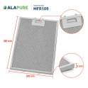 Filtro metallico Alapure compatibile con Smeg 380x290 mm GF03RB