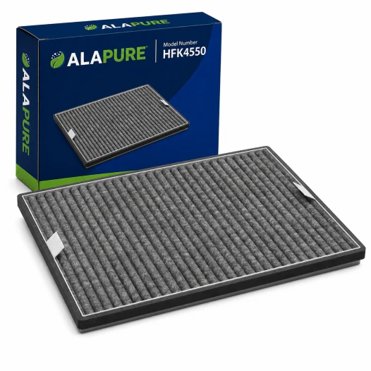 Alapure HFK4550 Compatibile con il filtro al carbone Miele DKF12-P / DUMF12