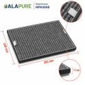 Alapure HFK4550 Compatibile con il filtro al carbone Miele DKF12-P / DUMF12