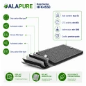 Alapure HFK4550 Compatibile con il filtro al carbone Miele DKF12-P / DUMF12