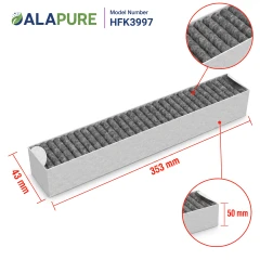 Alapure HFK3997 Adatto per il filtro al carbone Miele DKF30-P / 11662790