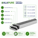 Alapure HFK3997 Adatto per il filtro al carbone Miele DKF30-P / 11662790