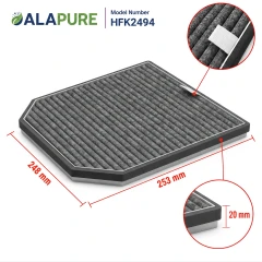 Alapure HFK2494 Adatto per il filtro al carbone Miele DKF9-P