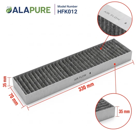 Filtro al carbone Alapure compatibile con Airforce AFCFCAASPC60