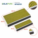 Filtro al carbone Alapure CleanAir Plus compatibile con Neff 11041790 / Z51AIA0X0
