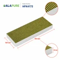 Filtro al carbone Alapure CleanAir Plus compatibile con Bosch 11034172 / 17004082 / DWZ1IX1B6