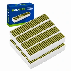 Filtro al carbone Alapure CleanAir Plus compatibile con Siemens 17005507 / LZ21WWB16 (8 pz)