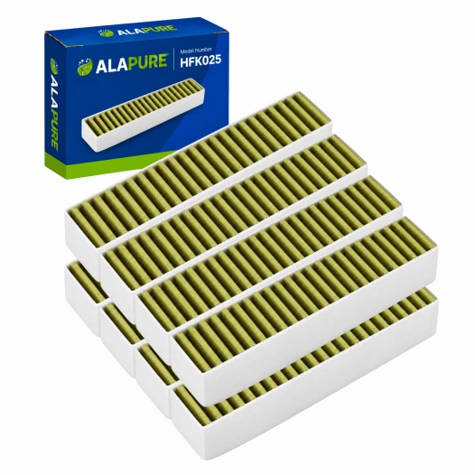 Filtro al carbone Alapure CleanAir Plus compatibile con Siemens 17005507 / LZ21WWB16 (8 pezzi)