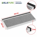 Filtro al carbone Alapure CleanAir compatibile con Bosch 17006837 / 11025805 / DSZ4551