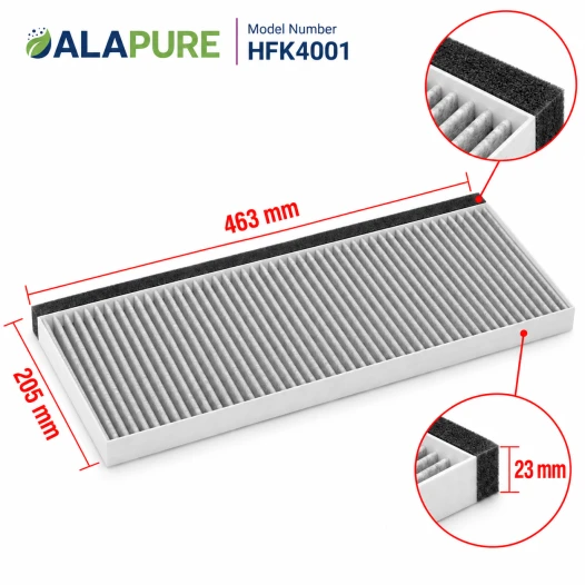 Filtro al carbone Alapure CleanAir compatibile con Siemens  20004001 / 11025806