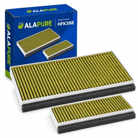 Filtro al carbone Alapure CleanAir Plus compatibile con Siemens 11042136 / 17005406 / LZ11AFB16 (set)