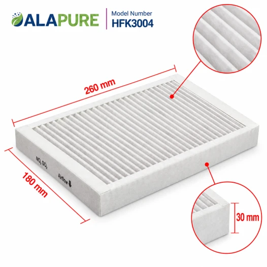 Filtro per odori e particelle fini Alapure, compatibile con Pelgrim HF3004
