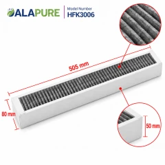 Alapure HFK3006 Filtro anti-odori e antiparticolato, compatibile con HF3006